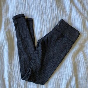 Gray warm lululemon wunder under leggings
